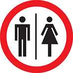 commercial restroom signs