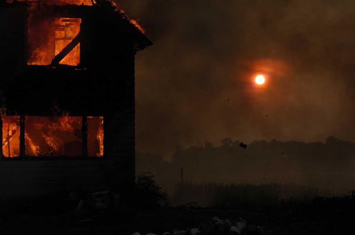 house fire ready for clean up