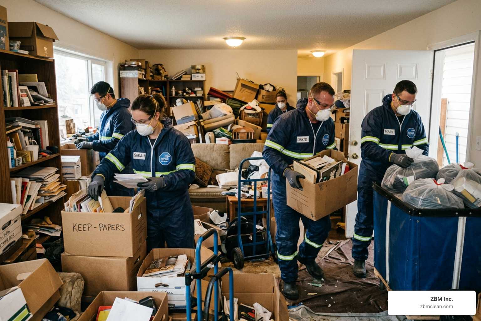 hoarding cleanup timeline services