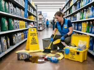 hazardous waste and spill cleanup walmart question 18