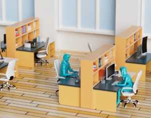 office cleaning checklist in a modern professional workspace