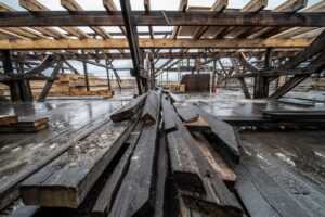 black mold on wood wooden beams