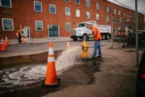 water damage restoration technician