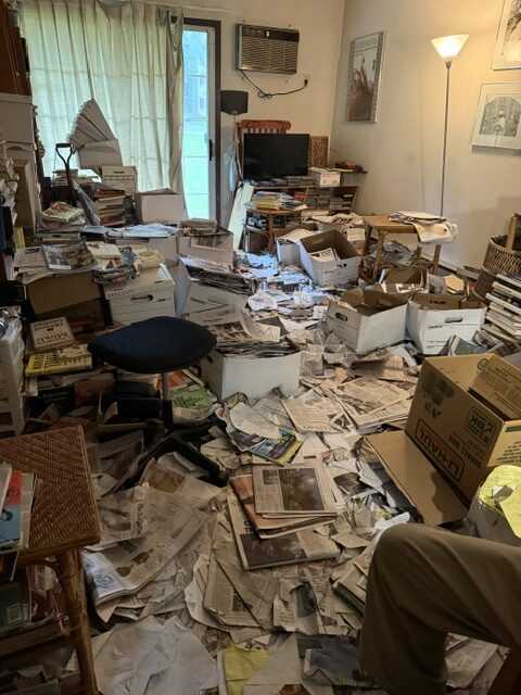 hoarding cleanup before