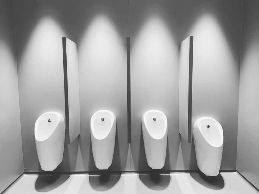 spotless commercial restroom