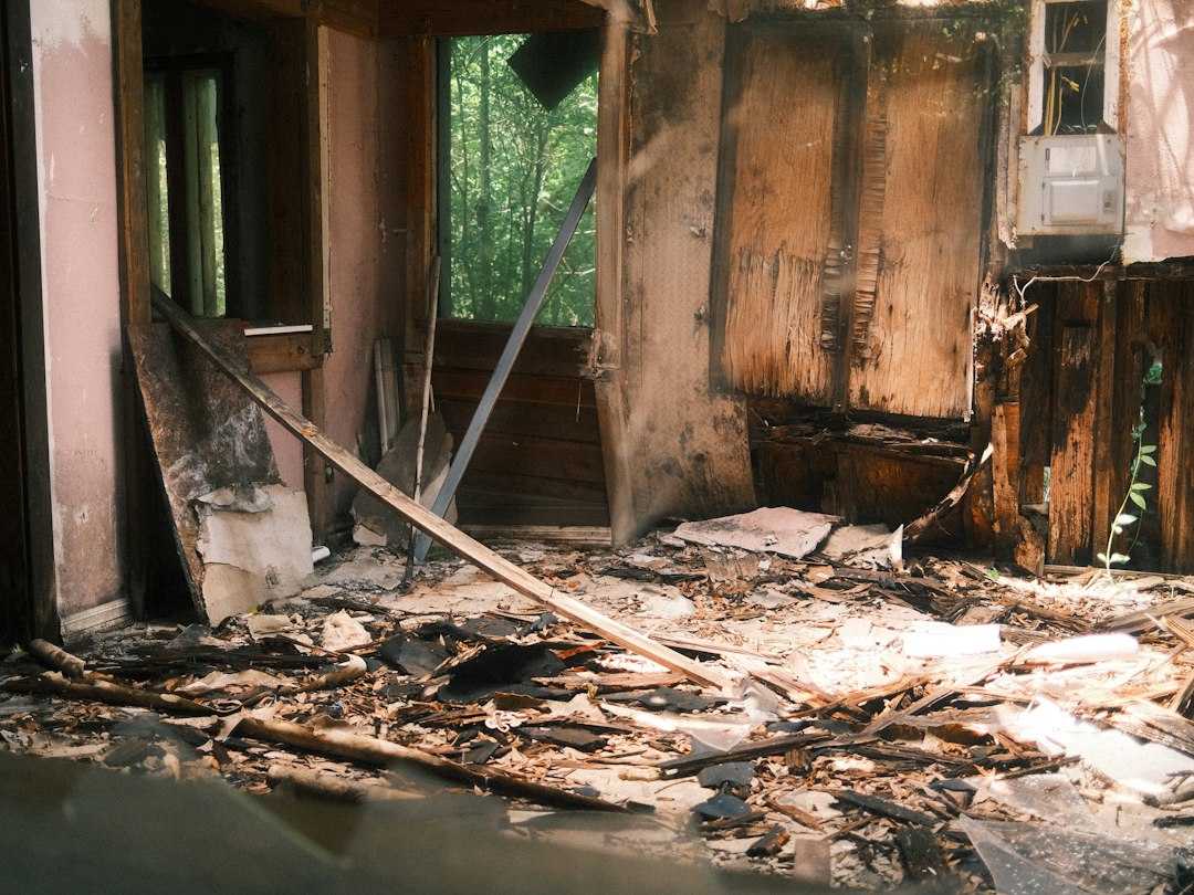 fire and water damage recovery in a home